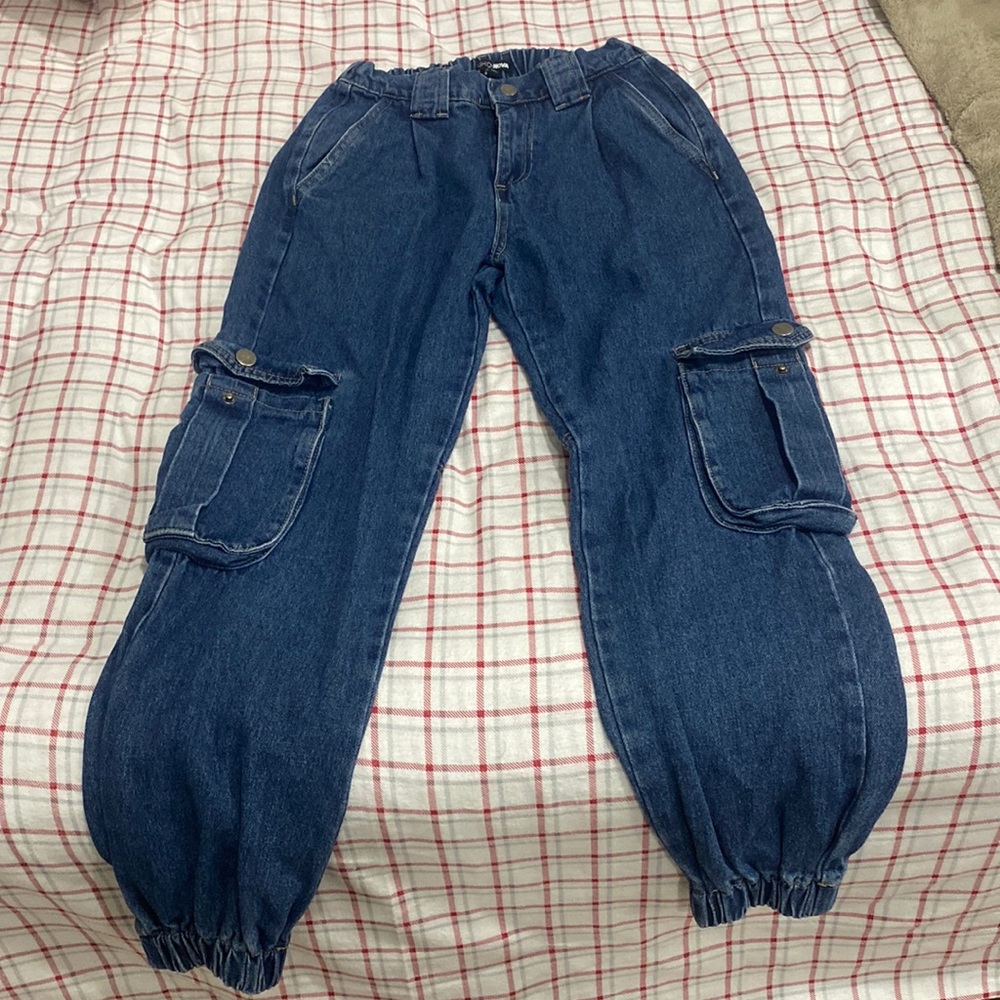 Cargo joggers- denim